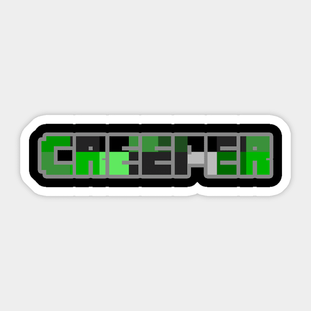 CREEPER FONT Sticker by Ajiw